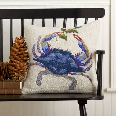 Blue clearance crab pillow